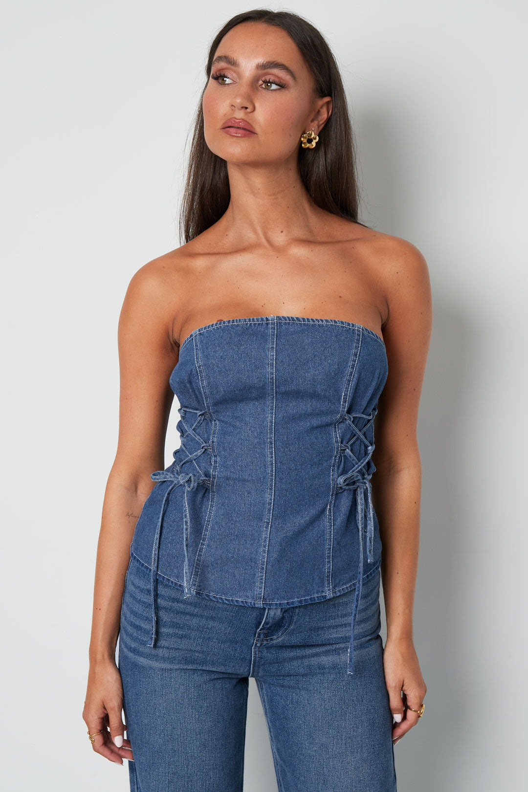 TOP "CAMILLE" EN DENIM