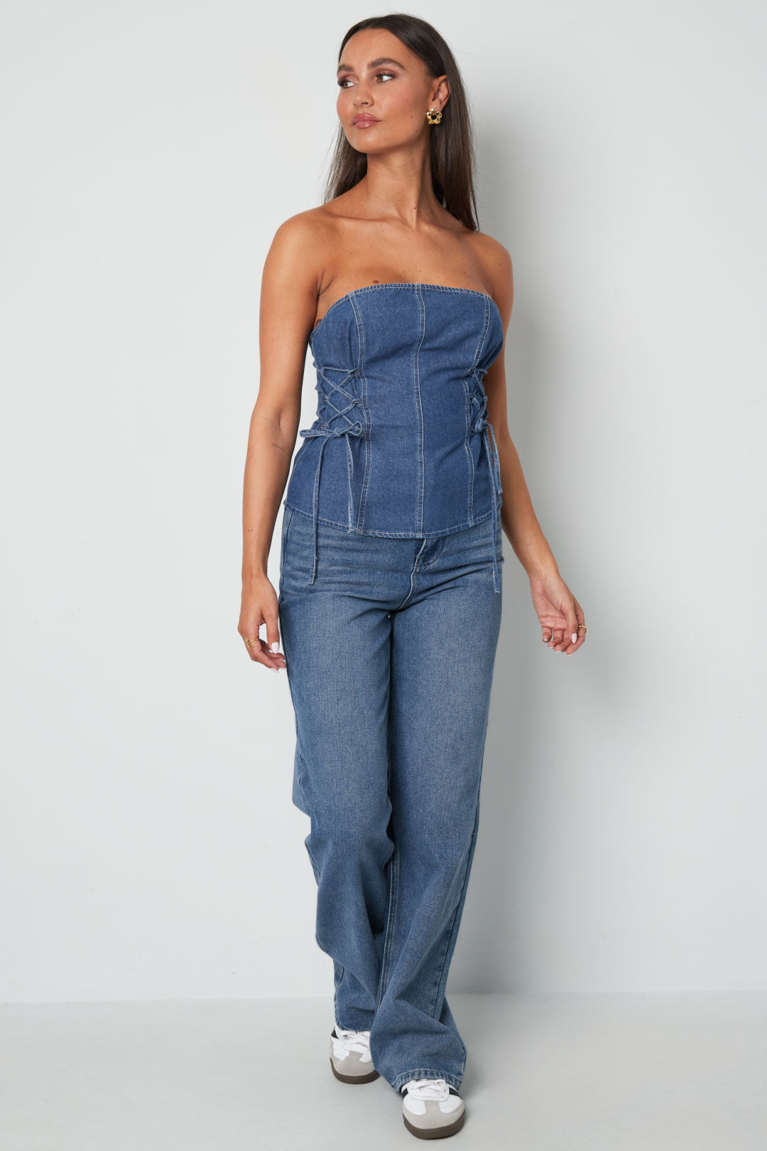 TOP "CAMILLE" EN DENIM
